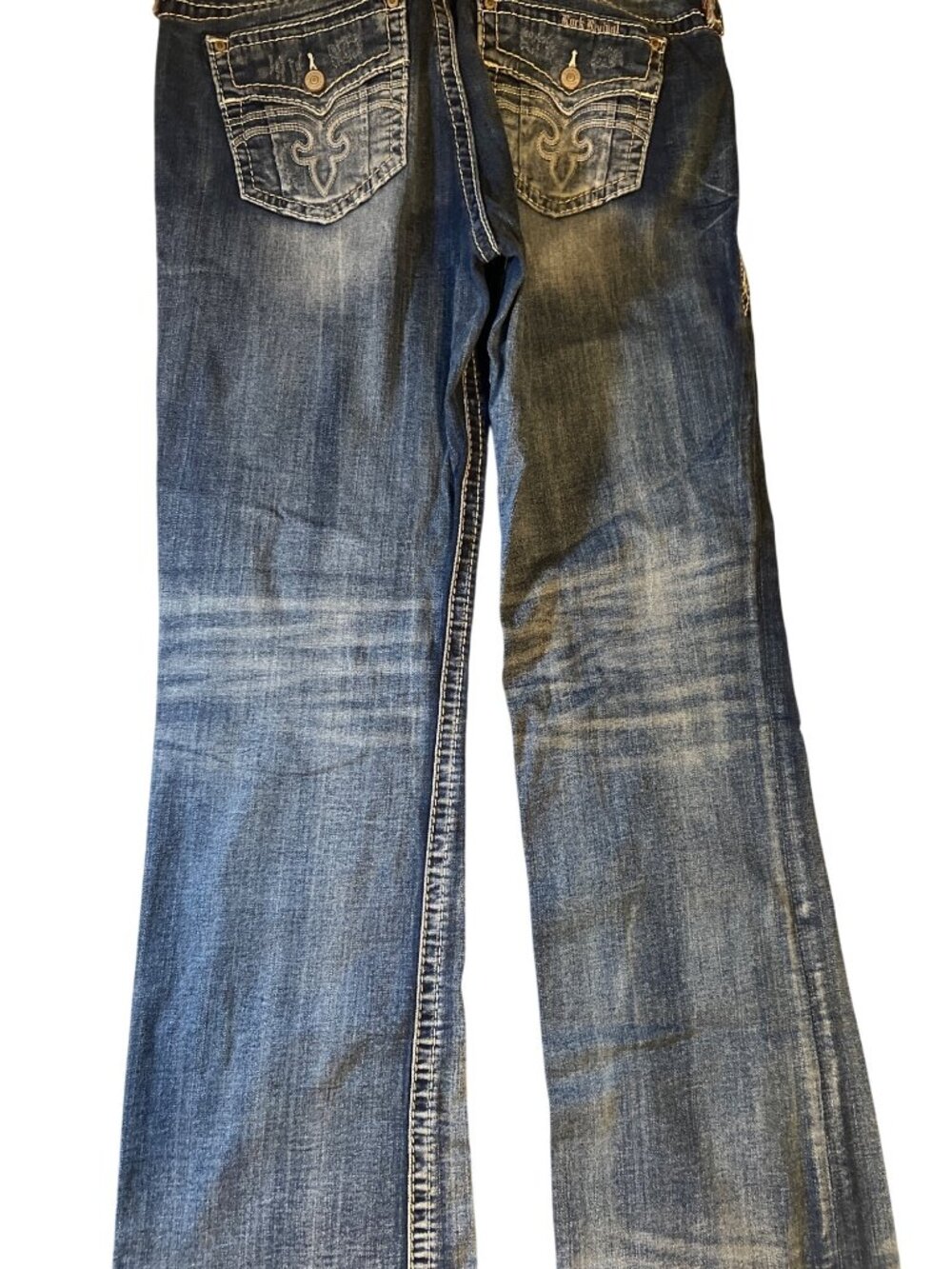 Rock Revival Mandell Easy Boot Cut Jeans Size 34 - Picture 6 of 6